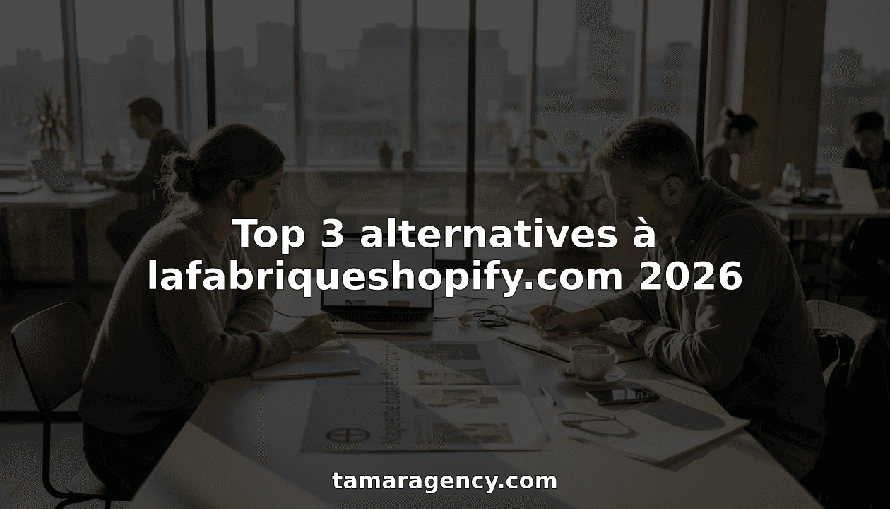 Top 3 alternatives à lafabriqueshopify.com 2026
